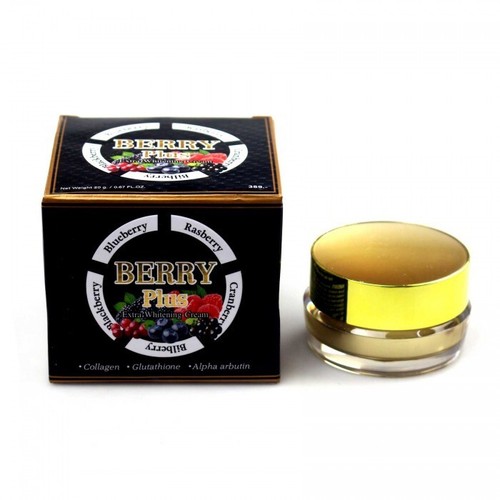 Berry Plus Extra Brightening White Cream Reduce Acne Scars Dark Spot Antioxidant - Picture 3 of 16