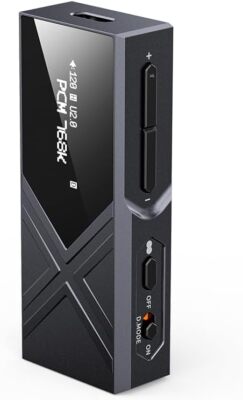 FiiO KA17 Portable USB DAC Audio HiFi Decoder, Dual ES9069Q PCM768DSD512 (Black)