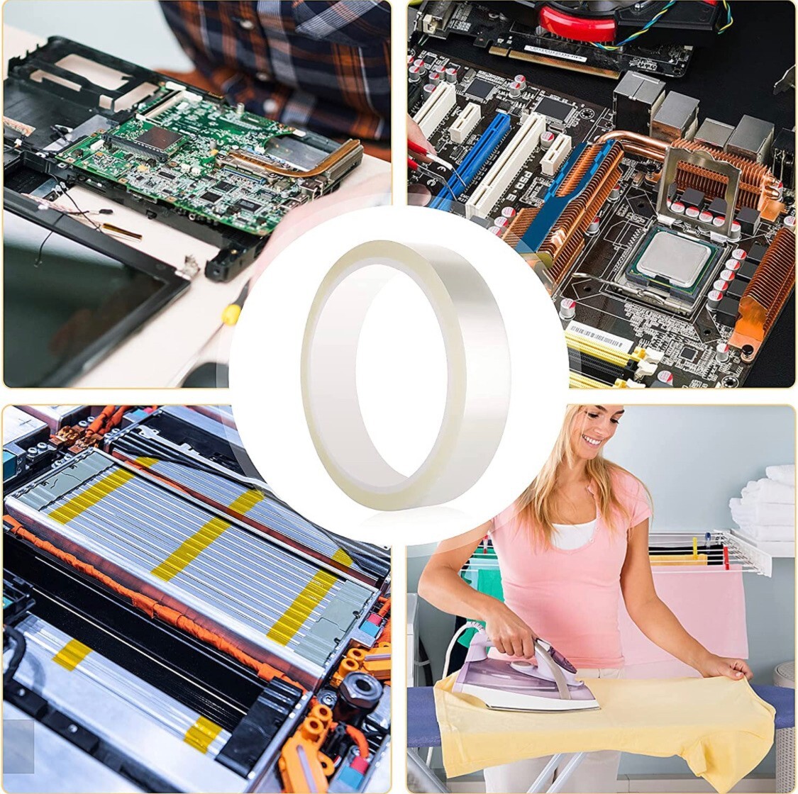 10 Rolls HEAT RESISTANT Tape Sublimation Press Transfer SUBLITAPE 4mmx33m CLEAR