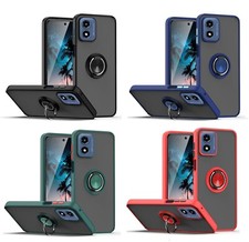 Shockproof Protective Case, Magnetic Rotatable Kickstand for Moto G Play 4G 2024
