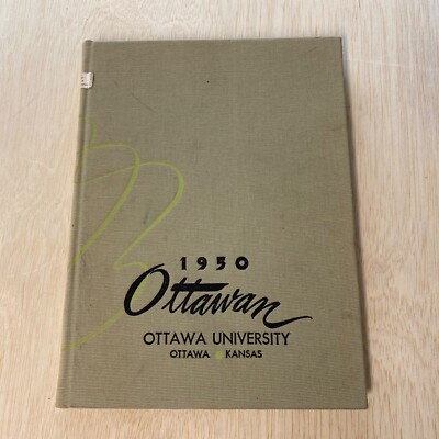 1950 Ottawan Ottawa University Kansas Yearbook   No Signatures