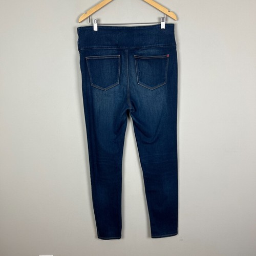 Spanx Signature Skinny Jeans Damen 32 Blau Dark Wash Denim Stretch Side Zip - Bild 10 von 14
