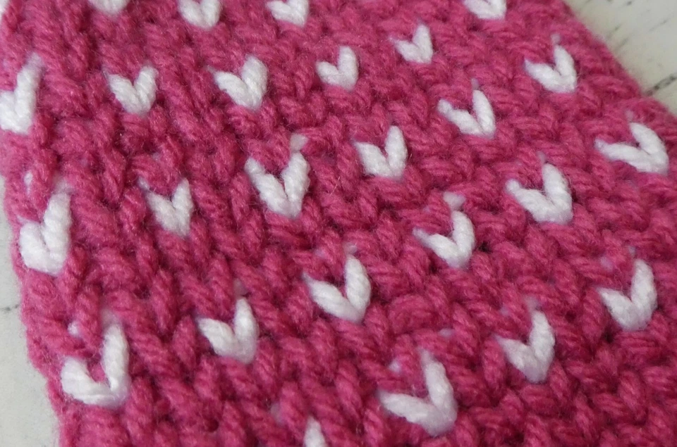 Adult crochet Snow Day Mittens pattern faux knit style PATTERN ONLY  - Image 2 of 2