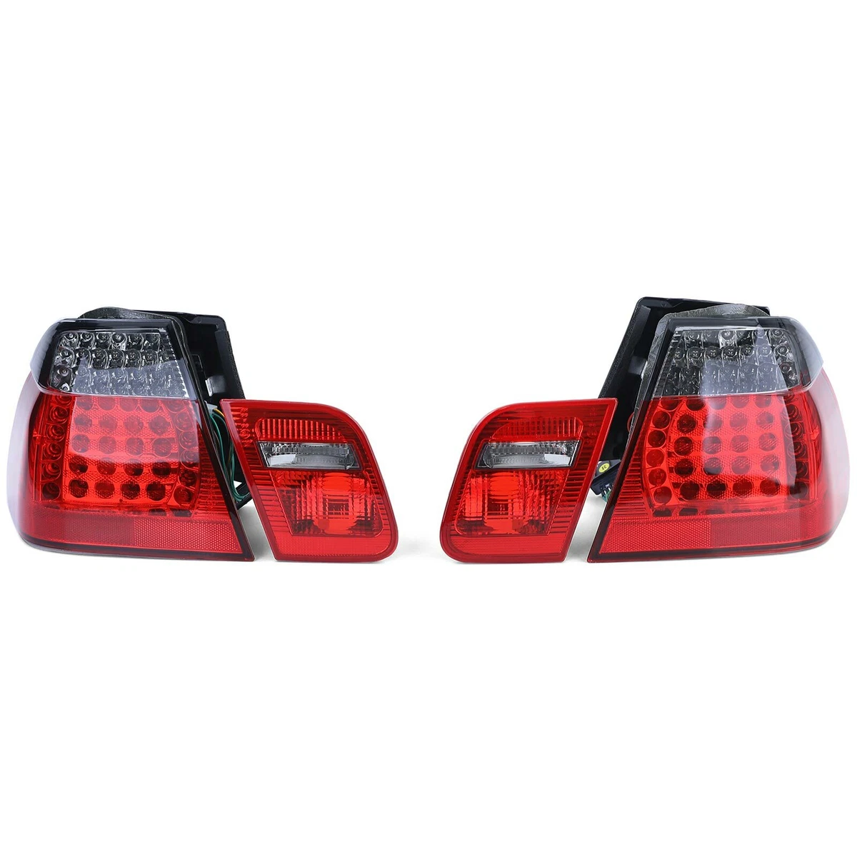 SMOKED LED TAIL LIGHTS FOR BMW E46 SEDAN 1998 08 2001 PRE FACELIFT