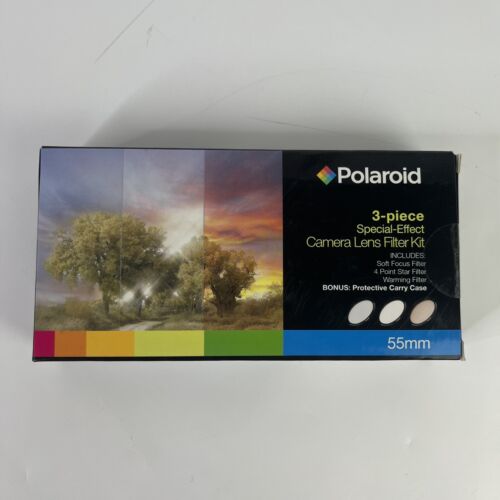 Polaroid 3-Piece Camera Filter Kit, Soft Focus, 4 Point Star & Warming Filter