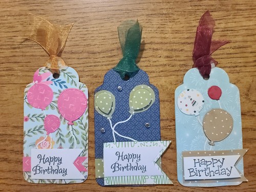 Etiquetas de regalo de cumpleaños hechas a mano. -Tú eliges diseño, hecho a mano, conjunto de 3 - Imagen 5 de 8