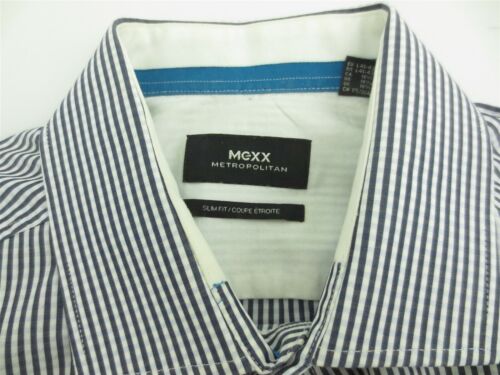 Camisa de vestir MEXX Metropolitan con botones manga larga para hombre grande 16,5 - Imagen 3 de 4