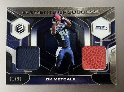 2019 Panini Elements Of Success ES-15 DK Metcalf Football and Jersey /99 ￼