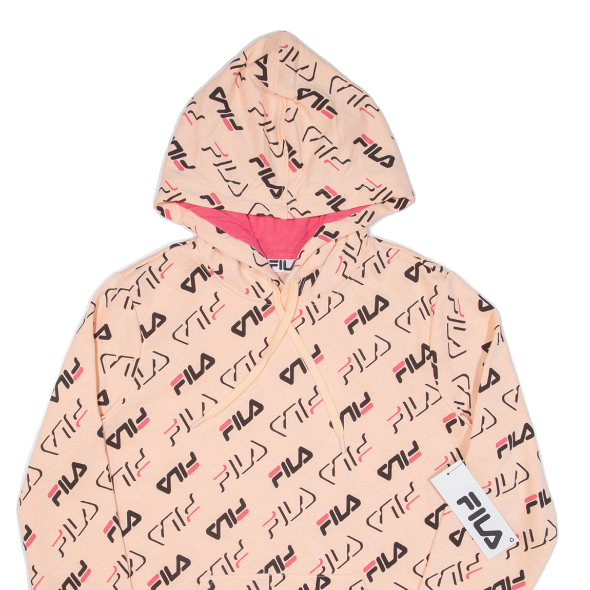 Felpa con cappuccio FILA donna rosa UK 12