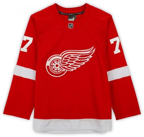 Simon Edvinsson Detroit Red Wings handsigniertes Red Fanatics Premium Trikot - Bild 3 von 5