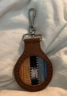 Nena & Co Rainbow  Aloha Key Ring Charm w/ Clip & Silver Hardware