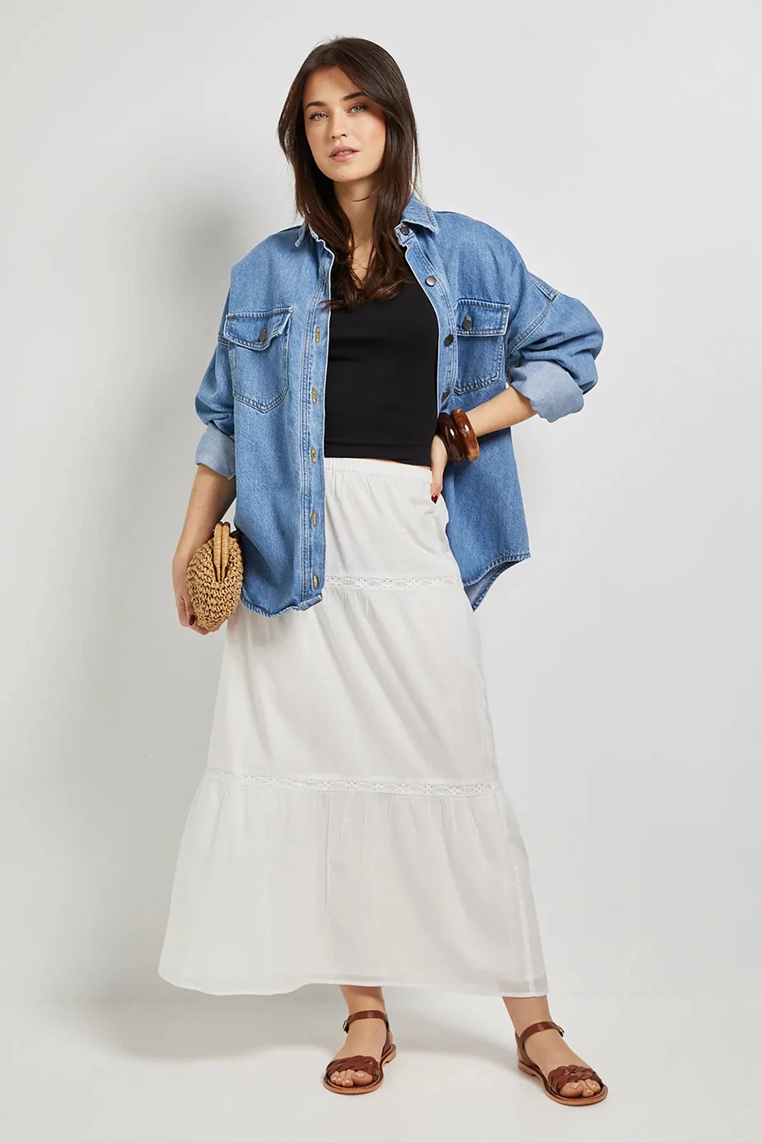 Dorothy Perkins White Midi Skirt Womens Daywear Skirts
Opens in a new window or tab