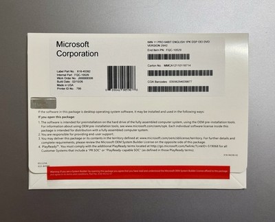 WINDOWS 11 PRO 64BIT DVD PACK WITH KEY | BRAND NEW | SEALED | FAST SHIPPING