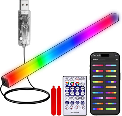 RGB LED Monitor Ambient Light Bar, 16 Inch USB Powered, APP Control & Music Sync