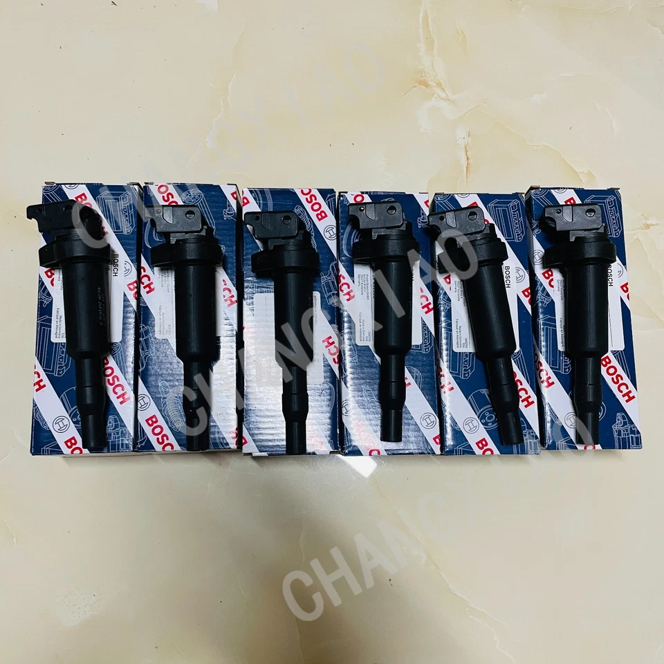 For BMW Ignition Coil 6 Packs Updated W/ Connector Boot Genuine Bosch 0221504470 Foto 2 de 4