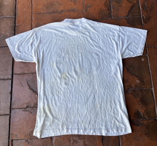 Vintage 80s West Virginia Mountaineers College T-Shirt Large Single Stitch 50/50 - Bild 3 von 14
