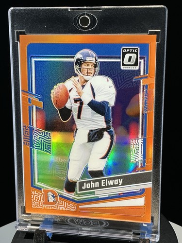 2023 Panini Donruss Optic John Elway Orange Prizm 085/249 Denver Broncos #55 - Picture 3 of 14