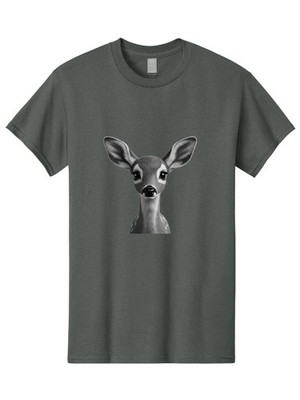 Fawn-1 Mens Graphic Tee, 100% Cotton, Casual Summer Wear