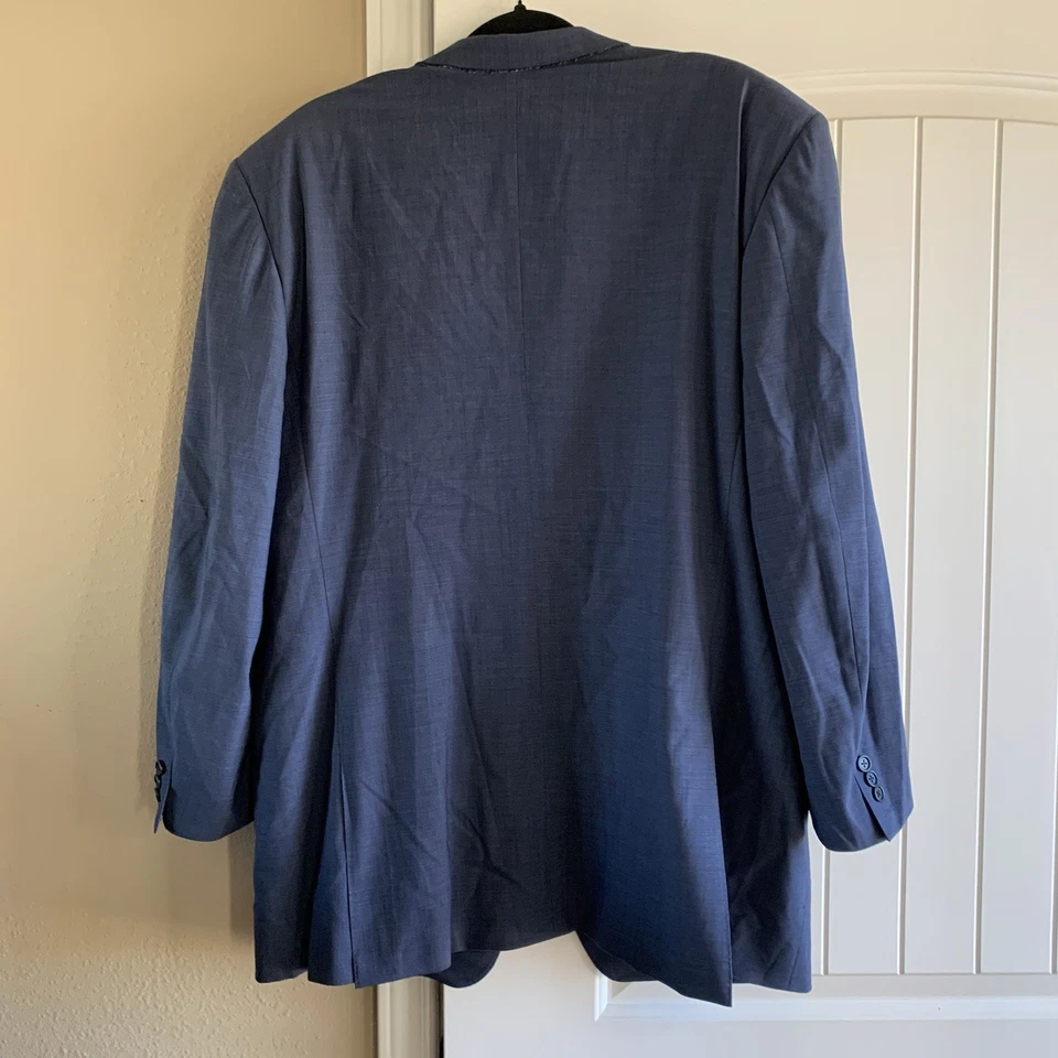 Jaqueta Casaco Blazer CANALI Lã Pura - Masculina UE 58 L EUA 48 L 58L 48L - Imagem 2 de 4