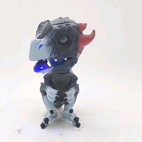 WowWee Fingerlings Untamed Dragon Shockwave Interactive Toy Figure Blue Red Horn