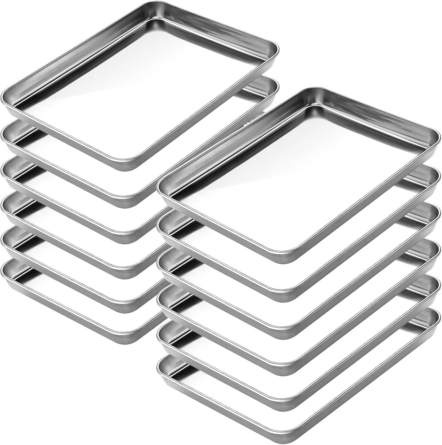 Baking Sheet Set of 12 Stainless Steel 16 Inche Cookie Sheets Baking Baking
