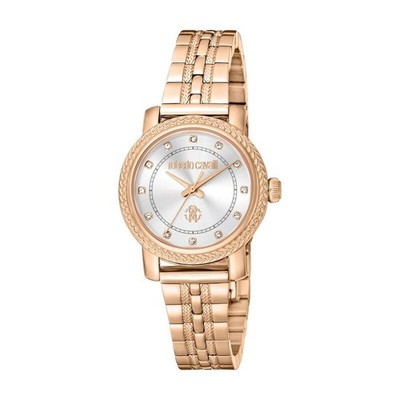 Roberto Cavalli Women's RC5L058M0065 Swarovski Rose Gold Stainless Steel Watch