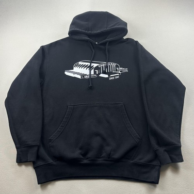 #ad Cow Palace Arena Hoodie Sweatshirt Mens Medium Black San Francisco Music Tour $22.09