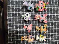 Littlest Pet Shop LPS Animal Figures Lot Cat Dog Bunny Giraffe Pig Elephant