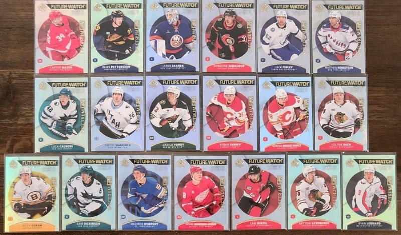 2025-26 SP Authentic Future Watch Spectrum FX Unscratched Leonard Lot Of 19