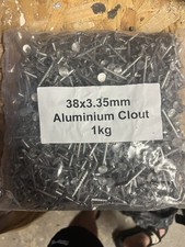 38mm X 3.35mm alloy Aluminium Clout Nails 1kg Pack for fixing slate 