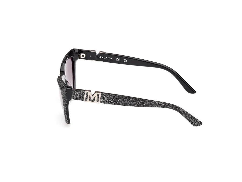 Marco de gafas de sol Marciano GM00008 01B negro brillante ojo de gato 54-17-140 Foto 2 de 3