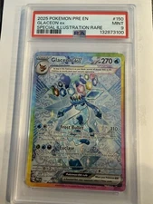 PSA 9 MINT Glaceon ex Prismatic Evolutions SIR Full Art Holo Pokemon 150/131