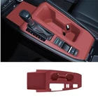 Red Car Gear Panel Cup Holder Cover Dustproof Pad for Honda Accord 2023-2026
