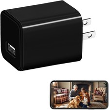 Wifi Smart Camera Charger Full HD 4K USB Charger Camera for Home Office and Pet