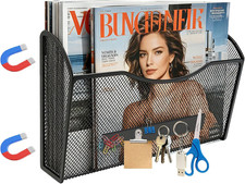 Magnetic File Holder Metal Magnetic File Folder Holder Paper Mail Organizer  Th