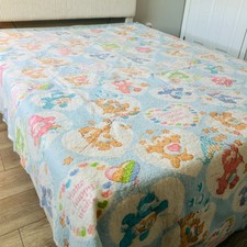 Care Bears Hearts Collection Vintage Blanket TWIN As Is