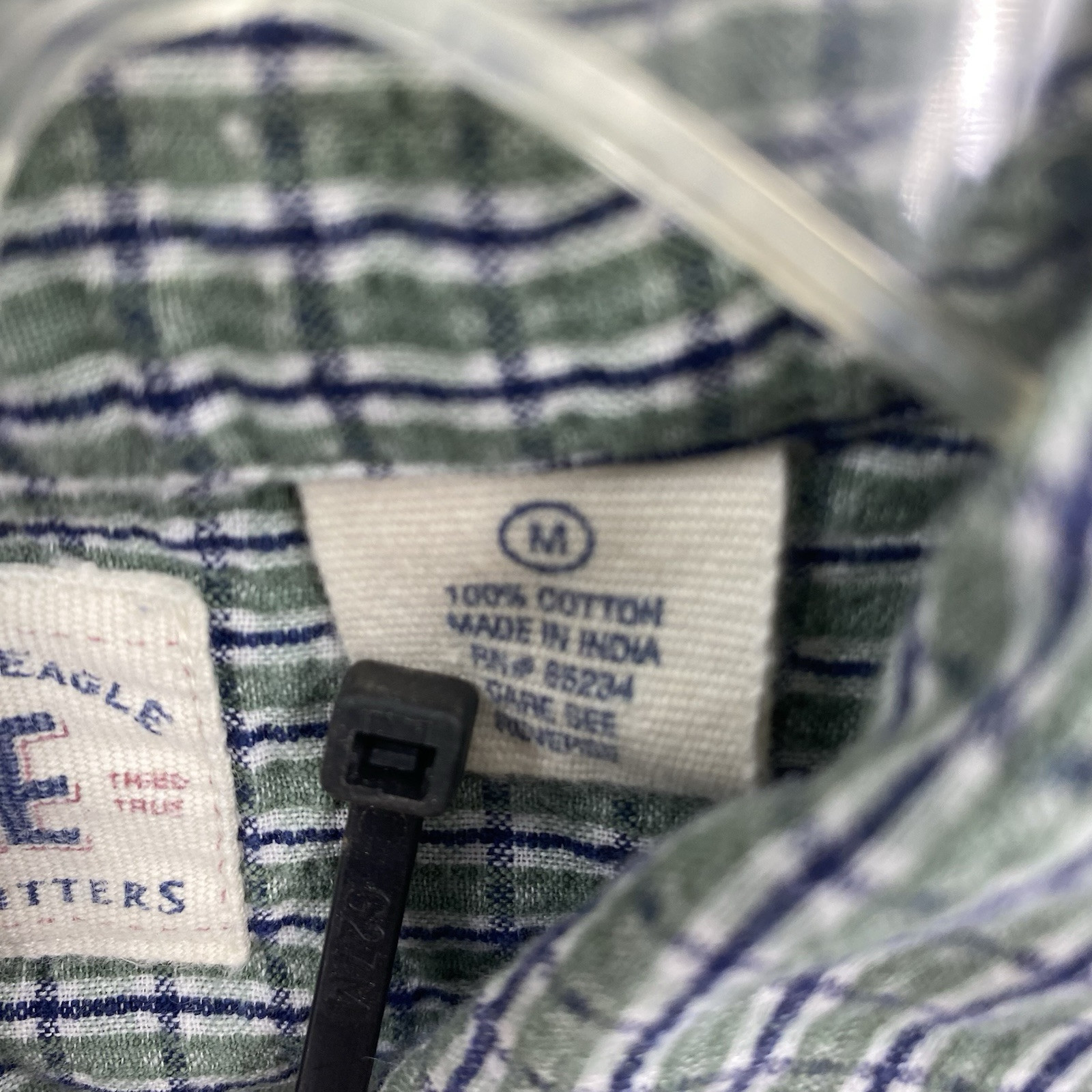 American Eagle Sleeveless Button Front Shirt Gree… - image 2