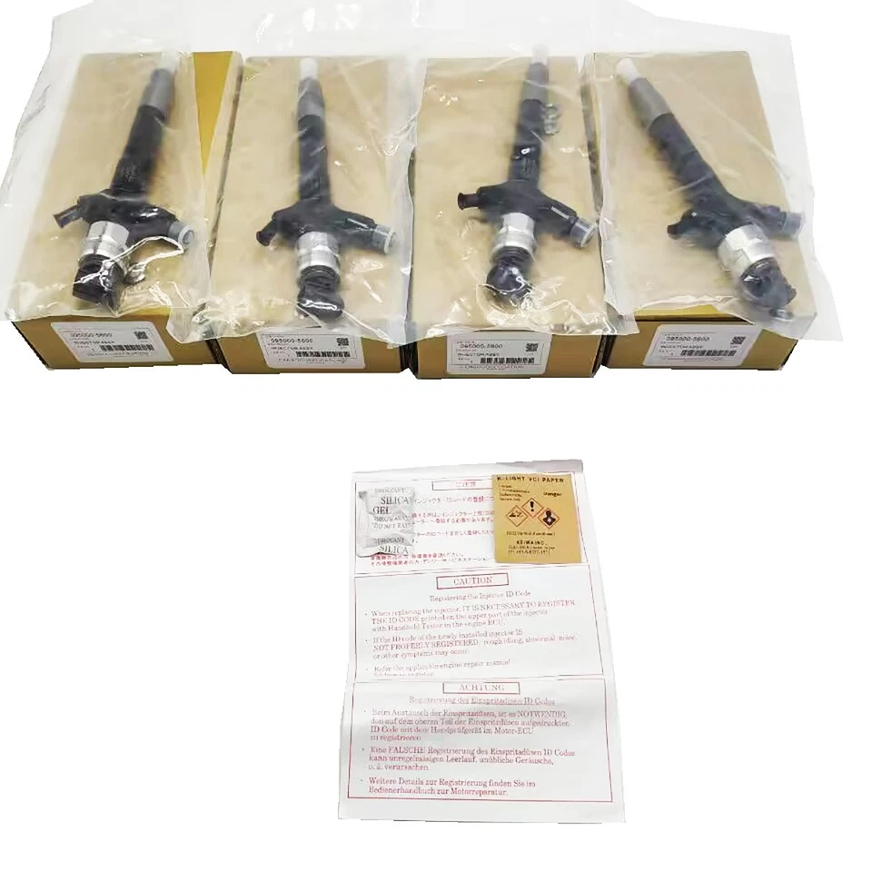 4Pcs 095000-5600 Common Rail Diesel Fuel Injector for Mitsubishi L200 4D56 Euro4 Foto 3 de 4
