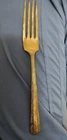 Towle Candlelight Sterling Silver Gold Wash Dinner Fork Monogrammed Vintage 7.5”