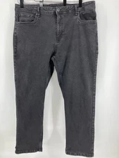 The Perfect Jean NYC Mens Black 40x30 Athletic Stretch Fade Denim