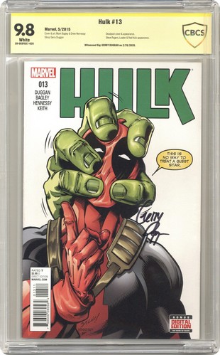 Hulk #13 CBCS 9.8 SS Duggan 2015 20-0E0F837-020