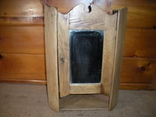 Vintage Handmade Wooden Hanging Cabinet / 1920's - 30's / American Chestnut Wood