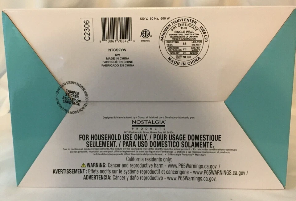 NOSTALGIA Grilled Cheese Maker Extra Large 2-Slot Toaster Sandwich Maker, Yellow - Image 4 of 4