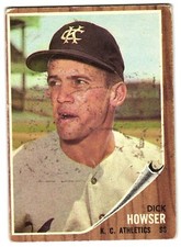 Dick Howser 1962 Topps Card # 13 Set Filler