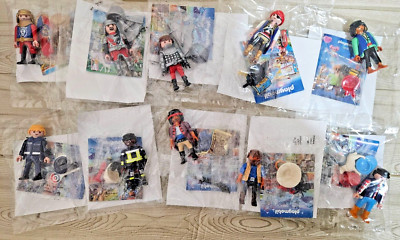 NEW in Bag 10 Playmobil Boys Figurines