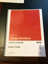 1976 HARLEY AERMACCHI  SS SX 250CC/ 175CC   PARTS CATALOG 99440-78   AMF