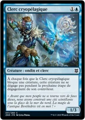 MTG Magic ZNR - [x4] Cleric of Chill Depths/Clerc cryopélagique, French/VF