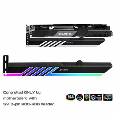 upHere 5V 3-pin Addressable RGB Graphics Card GPU Brace Support Holder,Support V