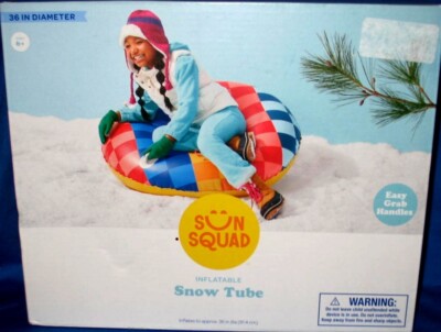36'' Colorful Snow Tubes Sledding with Easy Grab Handles