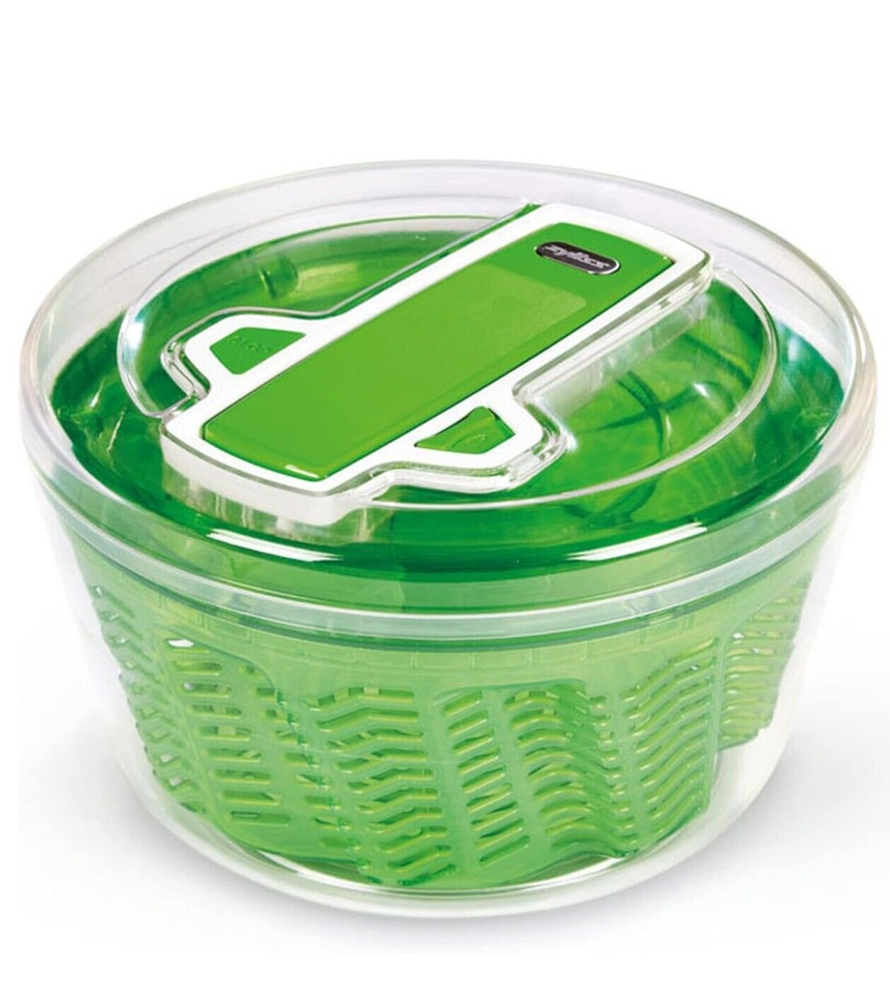 Salad Spinner Large 10x6 New With Box Zyliss Swift Dry Model Aqua Vent-image